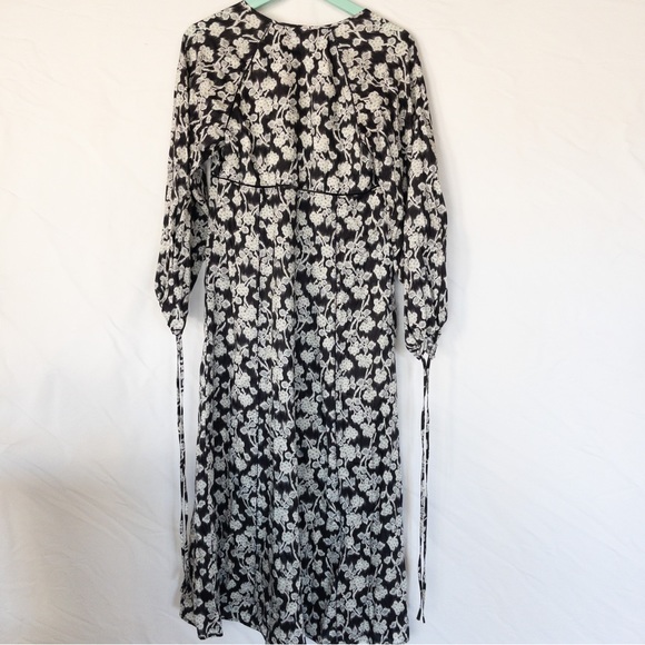 Rebecca Taylor Alicia Dress Long Sleeve Lined Floral Print - Picture 4 of 4